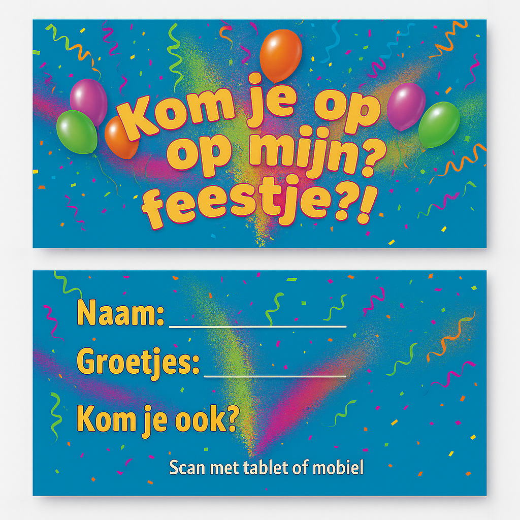 Magische uitnodiging – Kinderfeestje